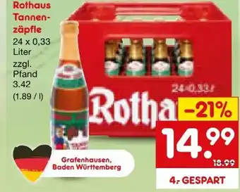 Netto Marken-Discount Rothaus Tannenzäpfle Angebot