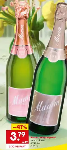 Netto Marken-Discount Mumm & Co. Jahrgangssekt Angebot