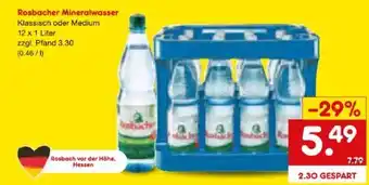 Netto Marken-Discount Rosbacher Mineralwasser Angebot