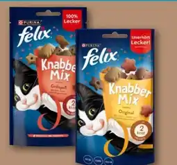 REWE Purina Felix Knabber Mix Katzensnacks Angebot