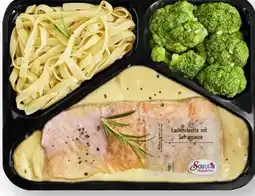 Scheck-in-Center Scheck-in Manufaktur Lachsschnitte mit Safransauce Tagliatelle und Brokkoli Angebot
