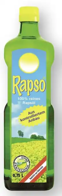 Scheck-in-Center Rapso 100% Reines Rapsöl Angebot