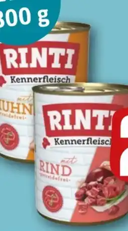 REWE Rinti Hundenahrung Kennerfleisch Angebot
