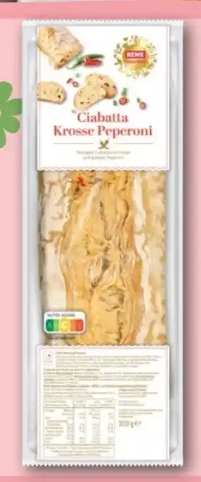 REWE Center Rewe Feine Welt Ciabatta Krosse Peperoni Angebot