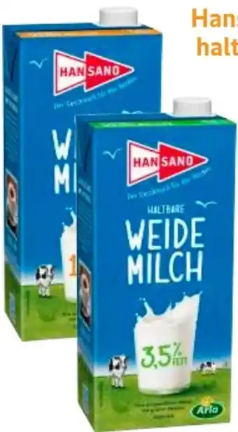 Edeka Hansano Frische Weidemilch Angebot