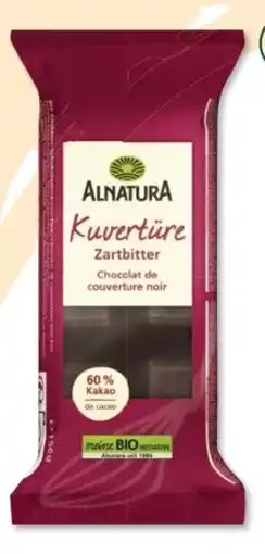 Budni Alnatura Bio Kuvertüre Zartbitter Angebot