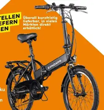 Globus Baumarkt Zündapp E-Bike Faltrad Green 1.0 Angebot