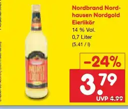 Netto Marken-Discount Nordbrand Nordhausen Nordgold Eierlikör Angebot