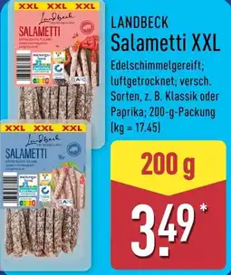 Aldi Nord LANDBECK Salametti XXL Angebot