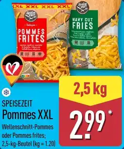 Aldi Nord SPEISEZEIT Pommes XXL Angebot