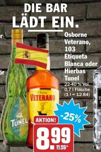 HIT Ullrich Osborne, Veterano, 103 Etiqueta Blanca o. Hierbas Tunel 700ml Angebot