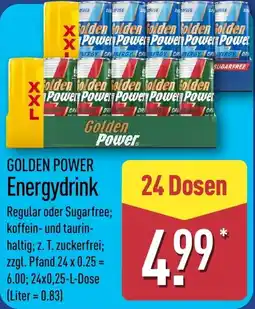 Aldi Nord GOLDEN POWER Energydrink Angebot