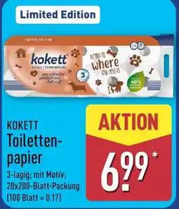 Aldi Nord KOKETT Toilettenpapier Angebot