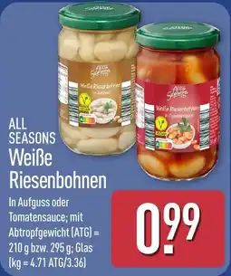 Aldi Nord All seasons weiße riesenbohnen Angebot