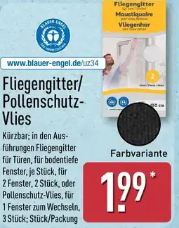 Aldi Nord Fliegengitter / Pollenschutz Vlies Angebot