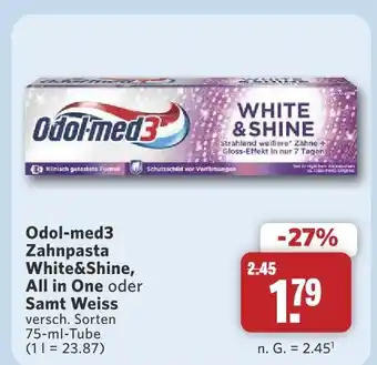 Combi Odol-med3 zahnpasta white&shine Angebot