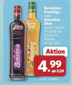 Combi Berentzen fruchtige oder smoothie shot Angebot