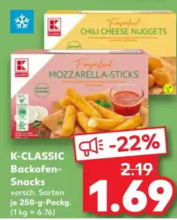Kaufland K-classic mozzarella-sticks Angebot
