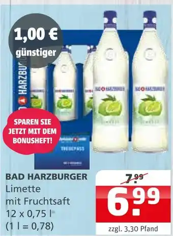 Getränke Quelle Bad harzburger limette mit fruchtsaft Angebot