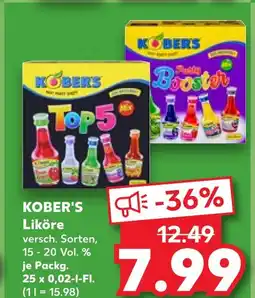 Kaufland Kober's liköre top 5 Angebot