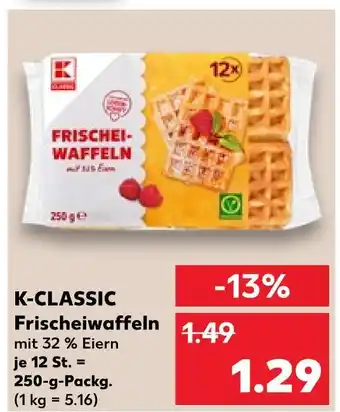Kaufland K-classic frischeiwaffeln Angebot