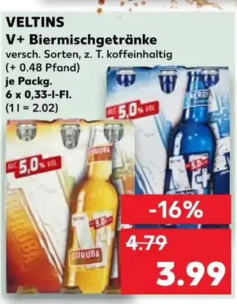 Kaufland Veltins v+ biermischgetränke Angebot