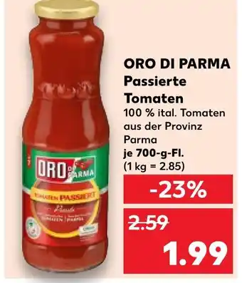 Kaufland Oro di parma passierte tomaten Angebot