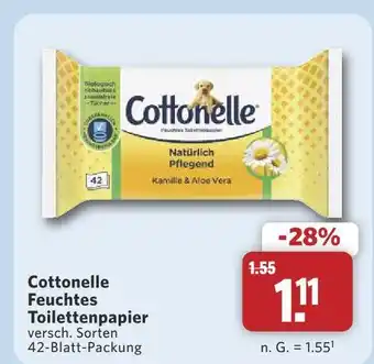Combi Cottonelle feuchtes toilettenpapier Angebot