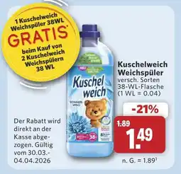 Combi Kuschelweich weichspüler Angebot