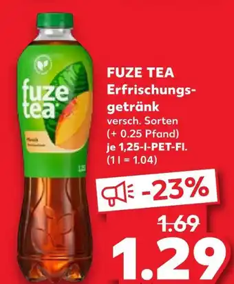 Kaufland Fuze tea erfrischungsgetränk Angebot