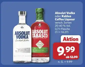 Combi Absolut vodka Angebot