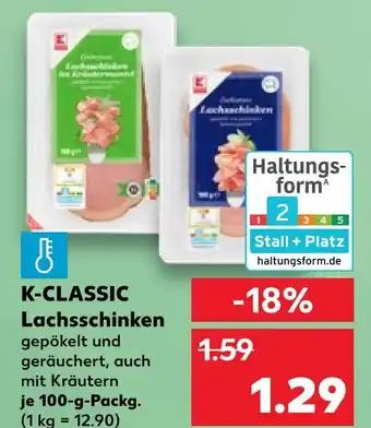 Kaufland K-classic lachsschinken Angebot