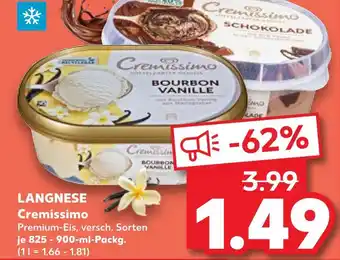 Kaufland Langnese cremissimo Angebot