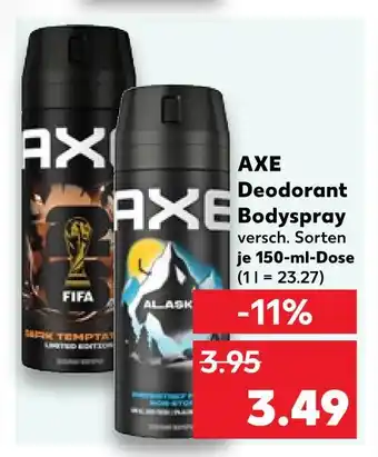 Kaufland Axe deodorant bodyspray Angebot