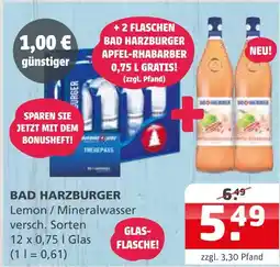 Getränke Quelle Bad harzburger lemon/mineralwasser Angebot