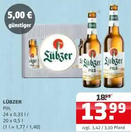 Getränke Quelle Lübzer pils Angebot