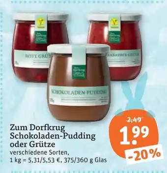 tegut Zum dorfkrug schokoladen-pudding Angebot