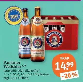 tegut Paulaner weißbier Angebot