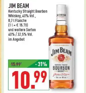 Marktkauf Jim beam kentucky straight bourbon whiskey Angebot