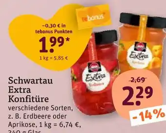 tegut Schwartau extra konfitüre Angebot