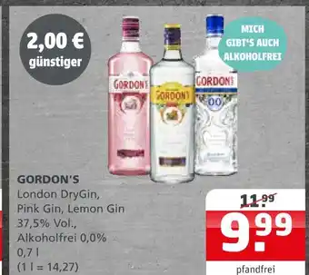Getränke Quelle Gordon's london dry gin Angebot