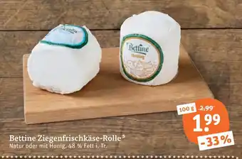 tegut Bettine ziegenfrischkäse-rolle Angebot