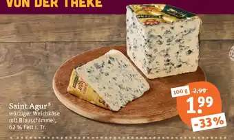 tegut Saint agur würziger weichkäse mit blauschimmel Angebot