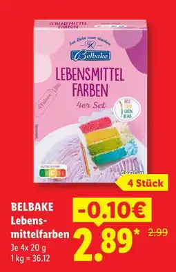 Lidl Belbake lebensmittelfarben Angebot