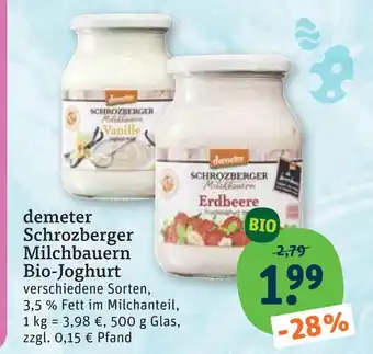tegut Demeter schrozberger milchbauern bio-joghurt Angebot