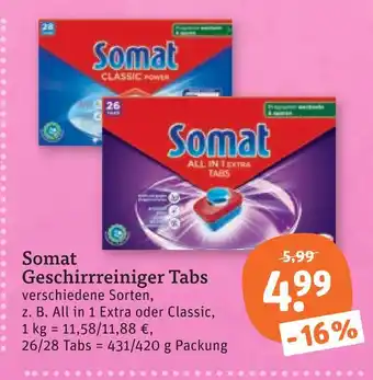 tegut Somat geschirrreiniger tabs Angebot