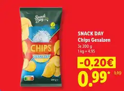 Lidl Snack day chips gesalzen Angebot