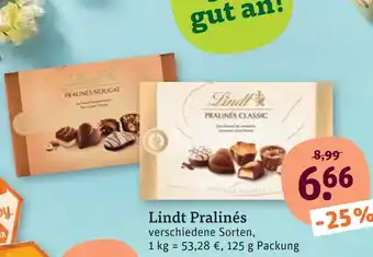 tegut Lindt pralinés Angebot
