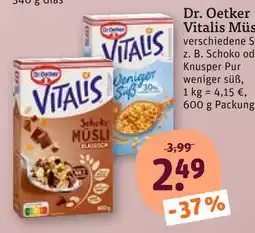 tegut Dr. oetker vitalis müsli Angebot