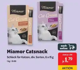 Das Futterhaus Miamor catsnack Angebot